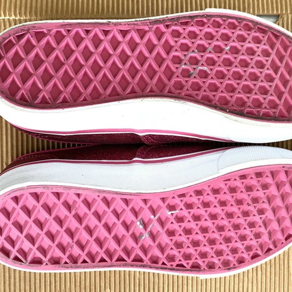 Youth Pink Glitter Vans - Low Top - Size 2.5 - Picture 6 of 8